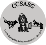 annuaire chien, logo du  Cercle Cynophile St Amandois St Georges 