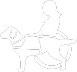 chien d'aide fauteuil roulant