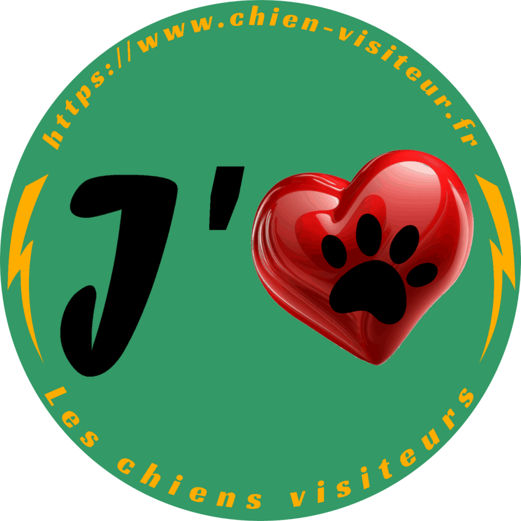 Logo j'aime le chien visiteur