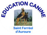 annuaire chien, logo de l'Éducation canine de Saint Ferréol d'Auroure - ECSFA