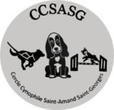 annuaire chien, logo du  Cercle Cynophile St Amandois St Georges 