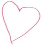 dessin d'un coeur fait par une petite fille